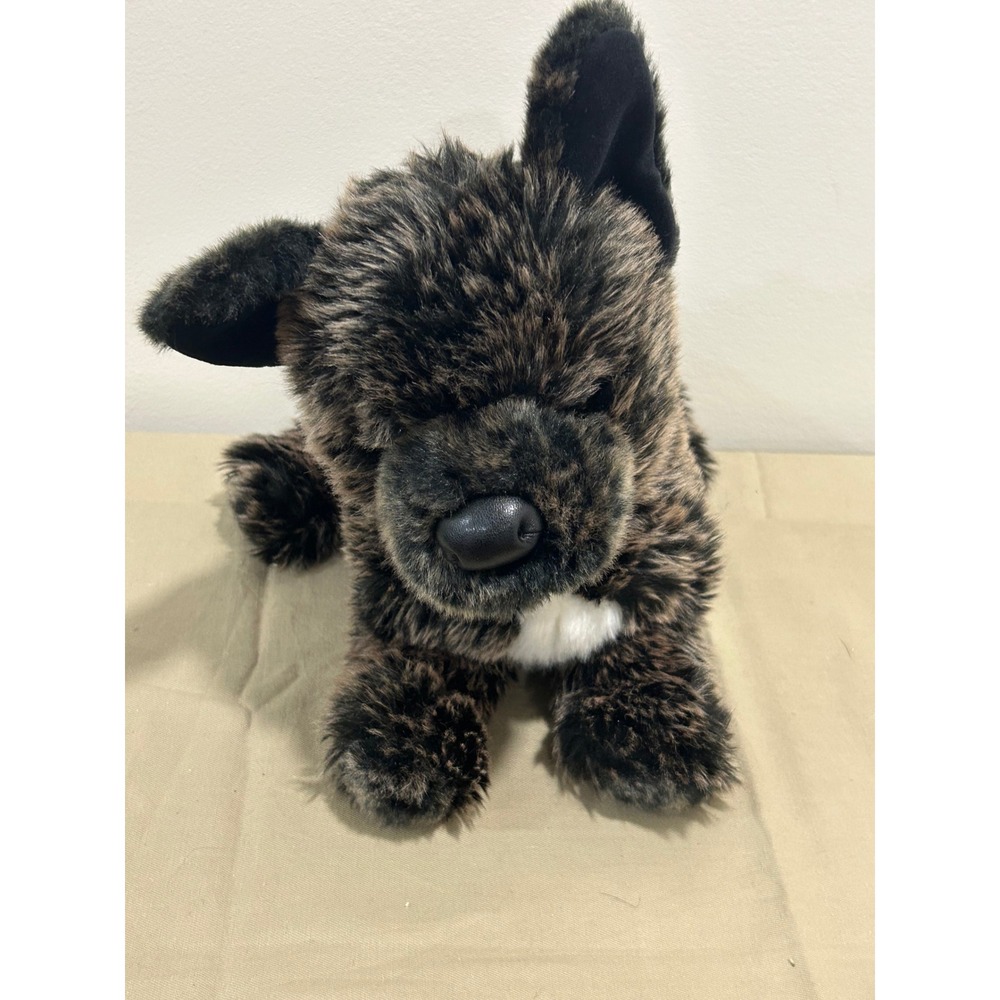 Douglas Cuddle Toy French Bulldog Brindle Plush Stuffed Animal Dog Brown Black